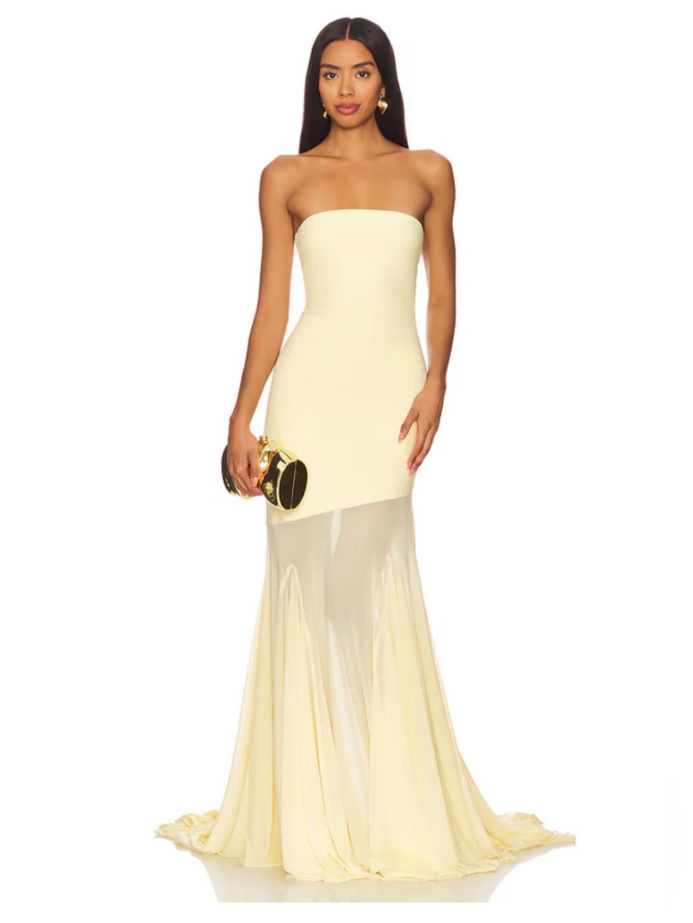 Dahlia Gown in Butter Yellow size Large